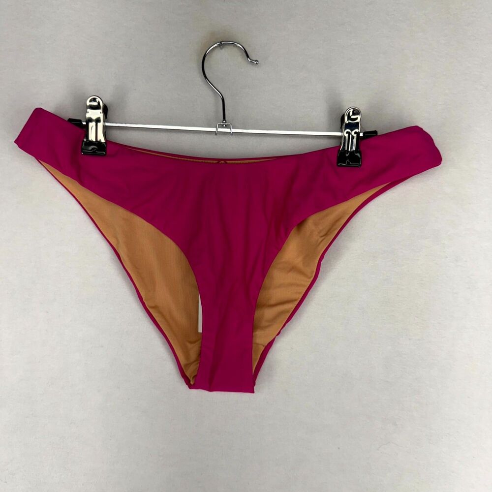 J.Crew High Rise‎ Bikini Bottom Bathing suit Pink Ladies Size M NEW BC125 RFU